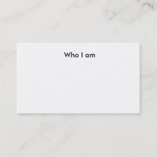Fill in the blank business card