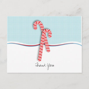 Fill in the Blank Christmas Thank You  Postcard