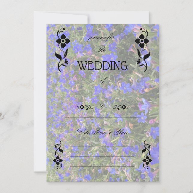 Fill in the Blank Floral Wedding Invitation  (Front)