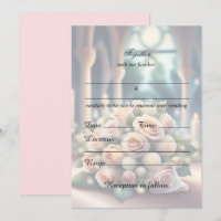 Fill In The Blank Floral Wedding Invitation