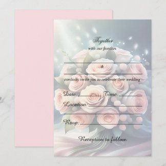Fill In The Blank Floral Wedding Invitation