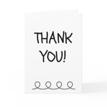 Fill in the Blank Thank You Card from Child