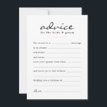 Fill in the Blank Watercolor Floral Wedding Day Advice Card<br><div class="desc">Add a fun activity for your guests on your wedding day with these fill-in-the-blank style advice cards for the happy couple. Easily change up the wording by clicking "personalize" or keep it as is. The backer features a watercolor floral pattern to go with the rest of the Floral Ampersand collection,...</div>