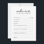 Fill in the Blank Watercolor Floral Wedding Day Advice Card<br><div class="desc">Add a fun activity for your guests on your wedding day with these fill-in-the-blank style advice cards for the happy couple. Easily change up the wording by clicking "personalize" or keep it as is. The backer features a watercolor floral pattern to go with the rest of the Floral Ampersand collection,...</div>