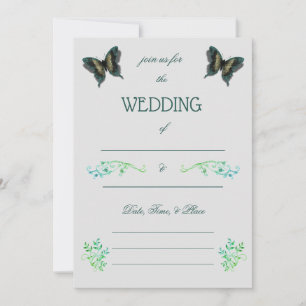 Fill in the Blank Wedding Invitation 