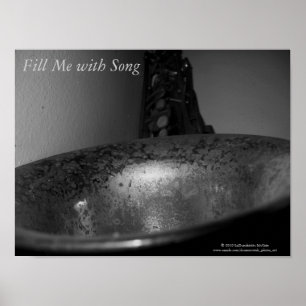 "Fill Me with Song"/Title Listed - Saxophone Bell Poster
