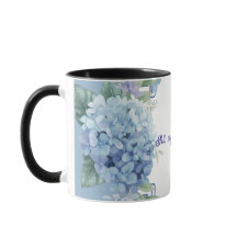 Fill my cup Lord floral Religious Mug