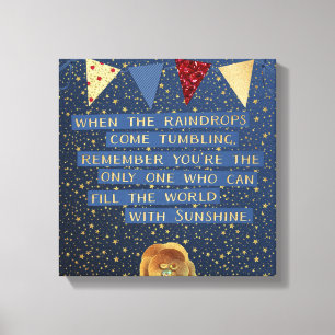 Fill The World With Sunshine Canvas