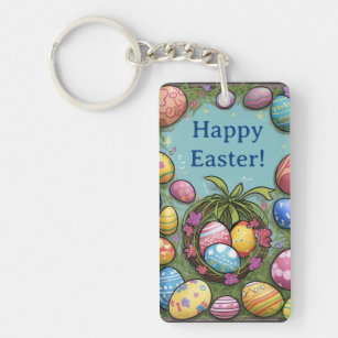 Fill Your Basket With Joy Easter Acrylic Keychain