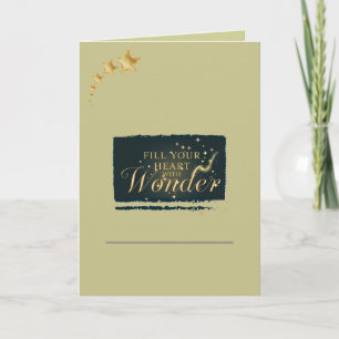 Fill Your Heart With Wonder – Elegant Christmas Card