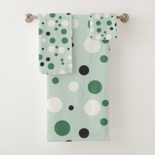 Fill your life with Joy Polka dot pattern Bath Towel Set