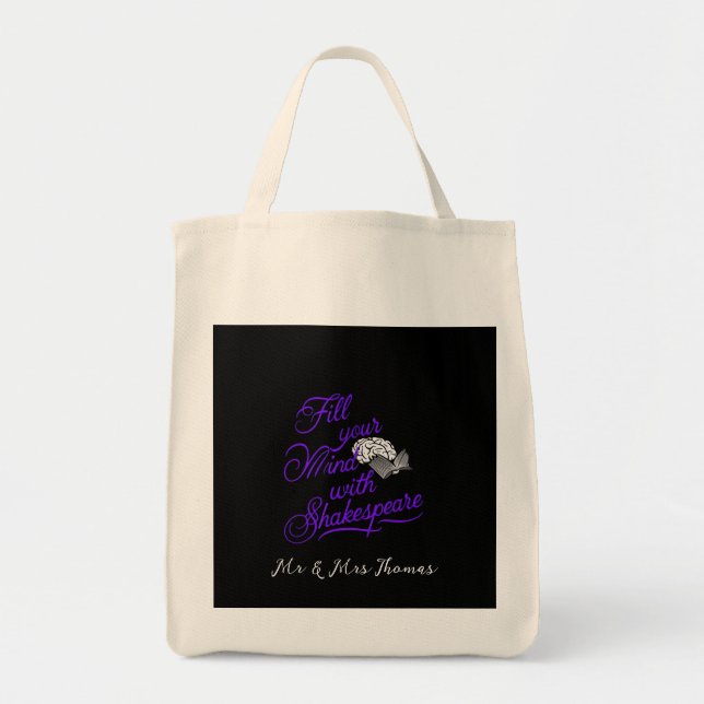  Fill Your Mind with Shakespeare The Ultimate Gift Tote Bag (Front)