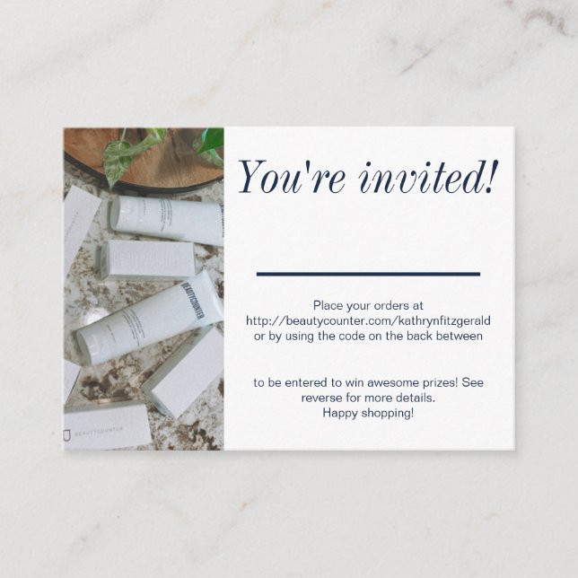 Fillable Pop-Up Invite (Front)