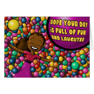 Fille afro-américaine colorée anniversaire