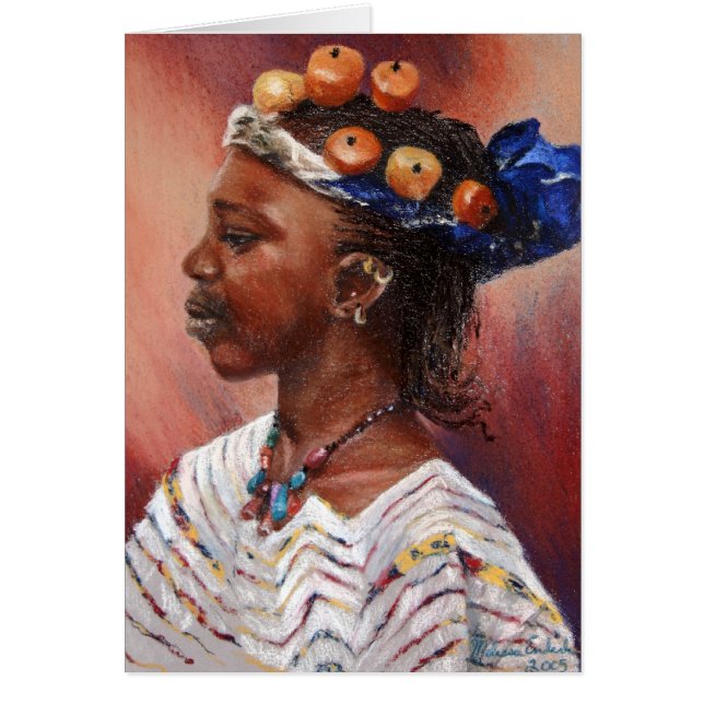 Fille ambre de perle de Fulani (Devant)