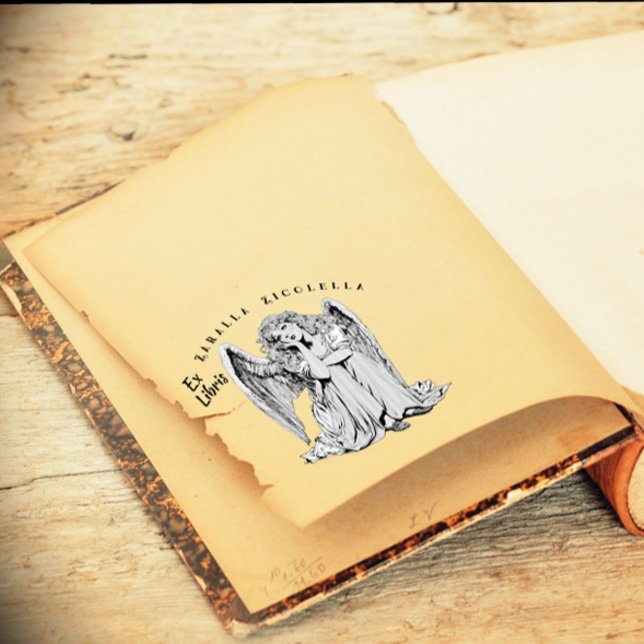 Fille Ange Déprimée Tampon en Bois (Créateur téléchargé)