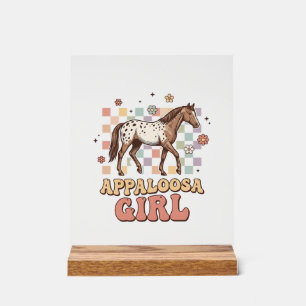 Fille Appaloosa Vintage Cheval Occidental T-Shirt