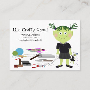 Fille artisanale Carte de visite Ghoul