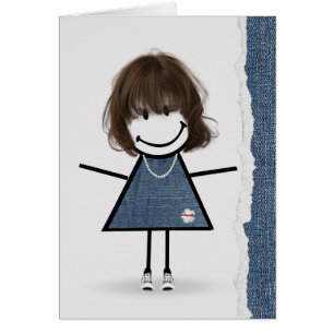 Fille au bâton d'anniversaire avec baskets