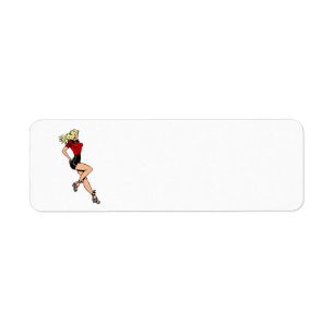 Fille au charme vintage de la porte à côté, blond