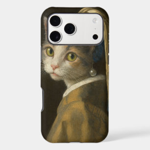 Fille au collier de perles Chat