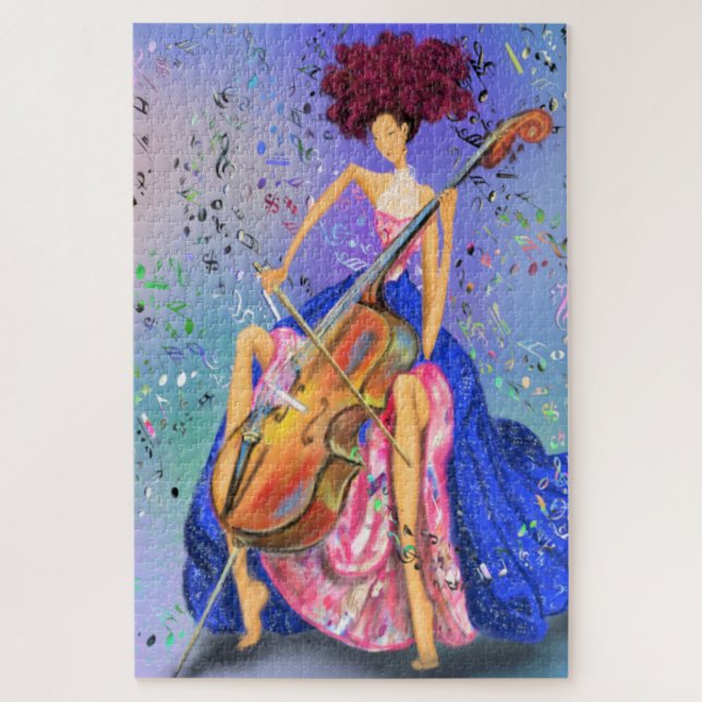 Fille avec Cello Puzzle - Fantastic Melody (Vertical)
