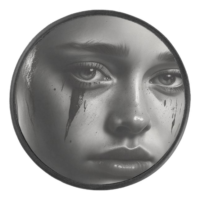 Fille avec des larmes (Devant)