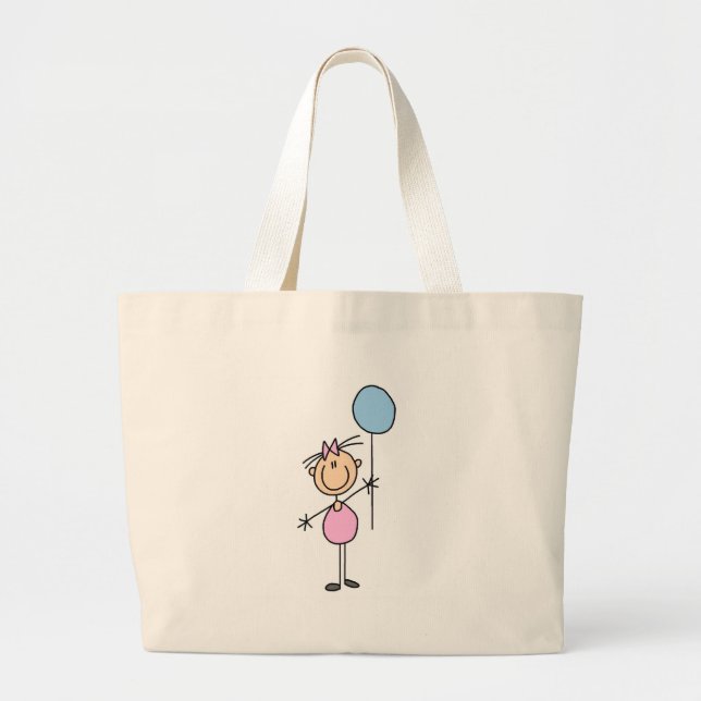 Fille avec le chiffre sac de bâton de ballon (Devant)