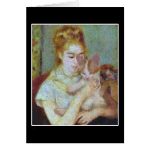 Fille avec un chat