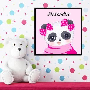 Fille Bébé Panda Pink Photo Imprimer