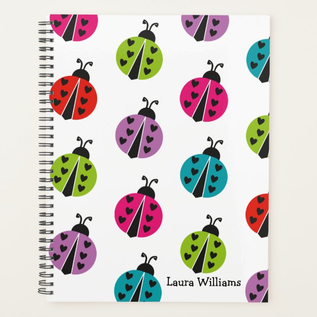 Fille colorée Ladybug personnalisée (Devant)