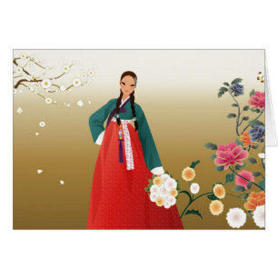 Fille coréenne en été