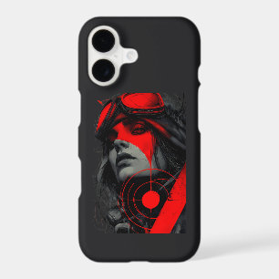 Fille Cyborg Dystopique aux Lunettes Rouges de Cib