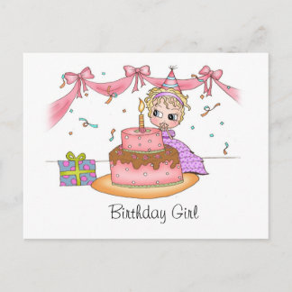 Fille d'anniversaire - Cartes postales