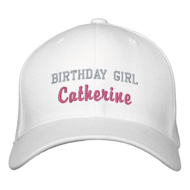 Fille d'anniversaire Casquette personnalisé, Casqu (Devant)