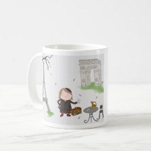 Fille dans la tasse de Paris