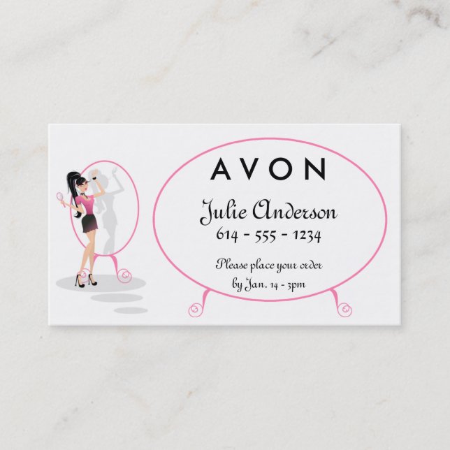 Fille dans le carte de visite de mode de salon de (Devant)