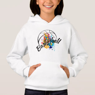Fille de basket-ball d'aquarelle