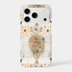 Fille de boîtier de téléphone couleur vintage