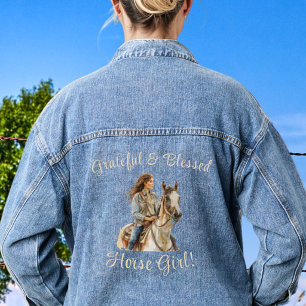 Fille de cheval personnaliser Jean