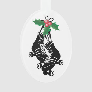 Fille de Derby de rouleau, Noël patinant avec le