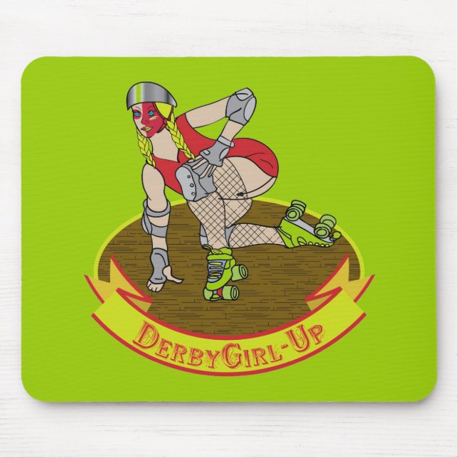 Fille de Derby vers le haut de tapis de souris (Devant)