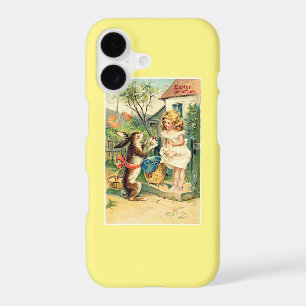 Fille de fête & Lapin Pâques Vintage -