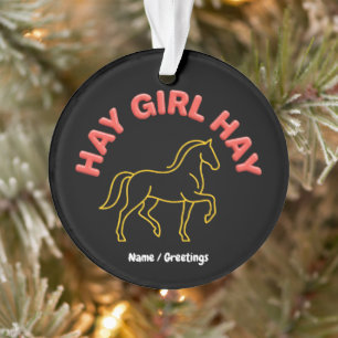 Fille de foin Retro Cheval Graphique 2026 Chic Wes