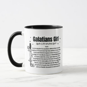 Fille de Galates Tasse Café Deux Tons 330ml