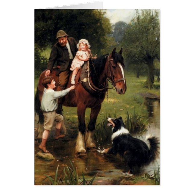 fille de garçon de cheval de chien de colley (Devant)