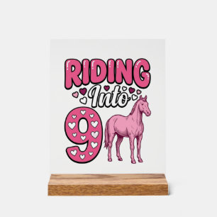 Fille de la Fête du 9 Cheval à Cheval Vintage T-Sh