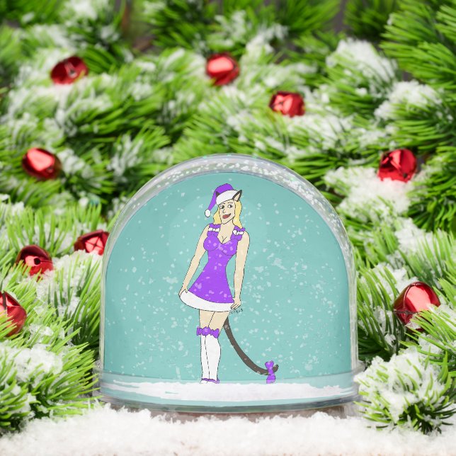 Fille de Noël pourpre (Noël)