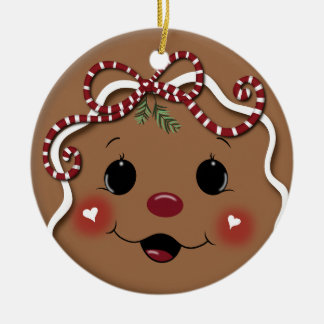Fille de pain d'épices ornement de Noël