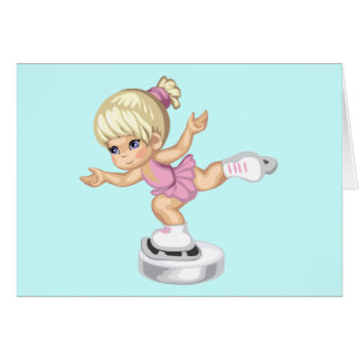 Fille de patinage de glace